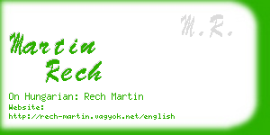 martin rech business card